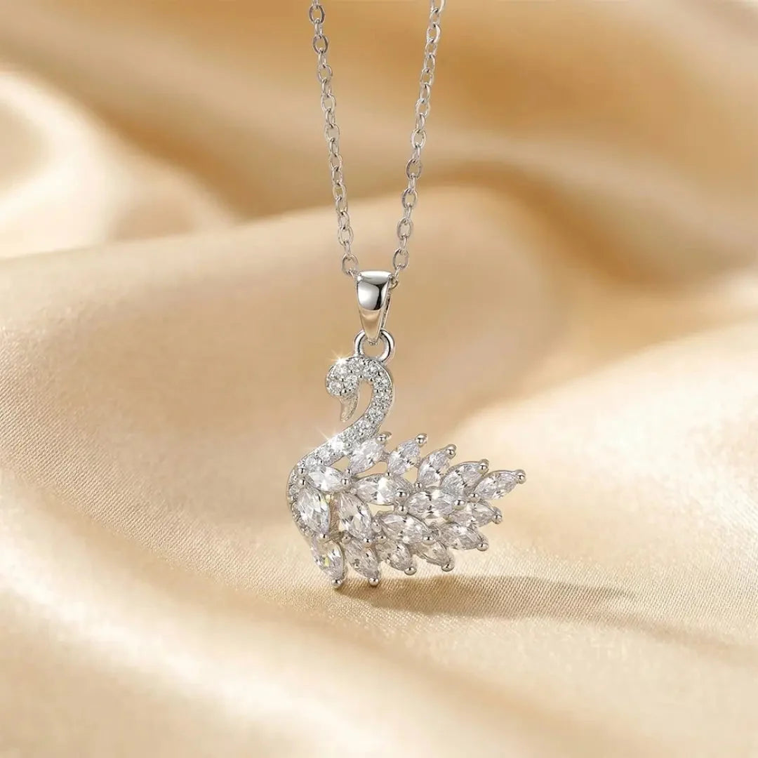 Viral Swan Zircon Necklace in Pakistan