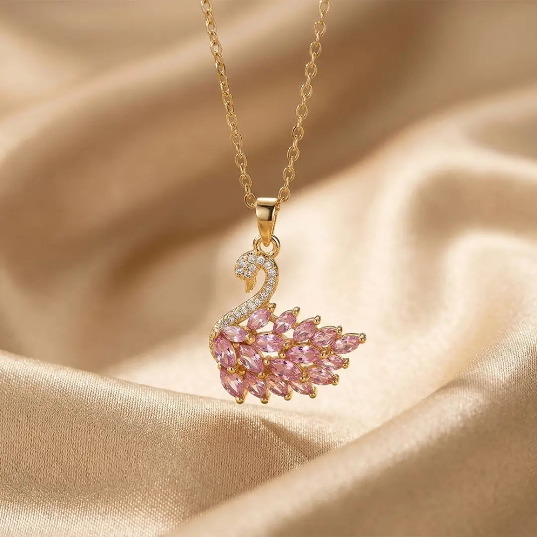 Viral Swan Necklace - lifestyle photo